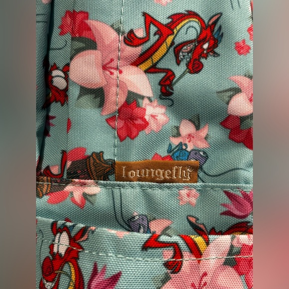 Loungefly Mulan Mushu and Cri-Kee Nylon Backpack “Rare” NWT - Picture 11 of 14